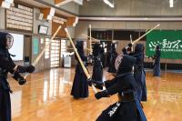 剣道部の練習風景