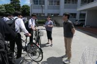 自転車点検の様子