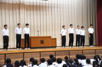 陸上部の関東大会壮行会