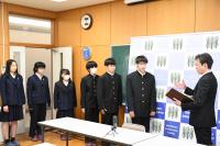 壮行会の様子