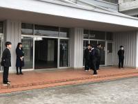 挨拶運動の様子①
