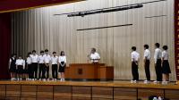青木教頭先生による壮行の言葉