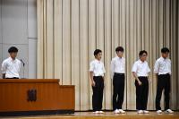 バレーボール部代表挨拶