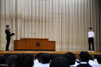 壮行会（校長激励の言葉）